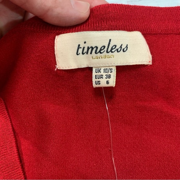 NEW Red Cherry Cardigan by Timeless London Size 6 - Picture 11 of 16